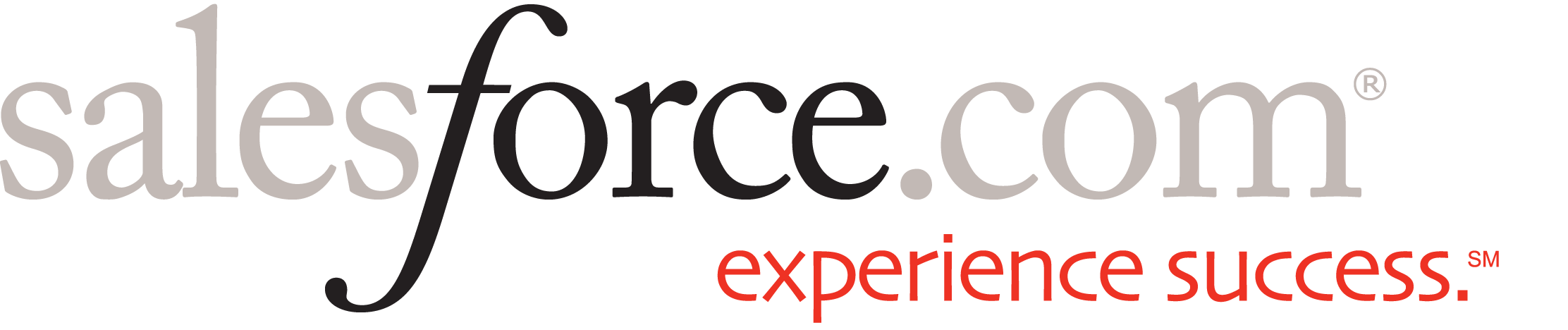 Salesforce letterhead logo in black and grey.